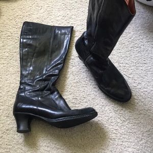 Black Leather Boots